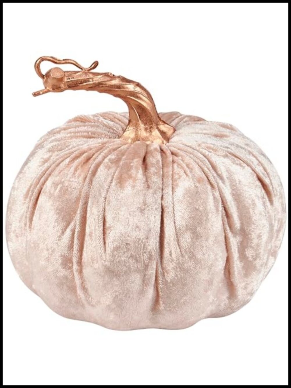 Primitives by Kathy Velvet Pumpkin Fall Harvest Decor 6 Inch Tabletop